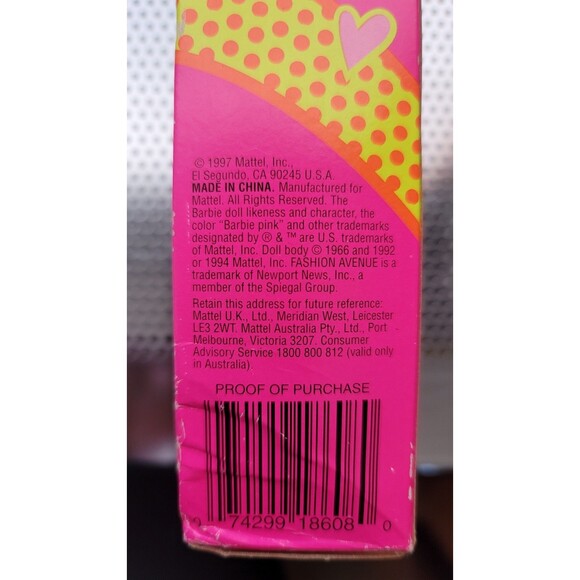 1997 Sweetheart Barbie Doll Mattel 18608 New In Box NIB NOT Sealed Missing...... - Picture 4 of 14